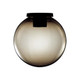 Marine Grade Ceiling Light 250mm Black with Smoke Sphere E27 Marine Grade Ceiling Light 250mm Black with Smoke Sphere E27